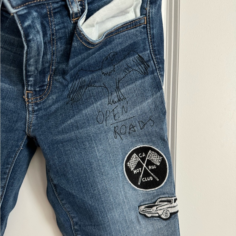 American Eagle Hand Painted Jegging Jeans, 6